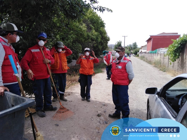 TRABAJOS DE LIMPIEZA Y PUERTA A PUERTA SON PARTE DE LAS MEDIDAS PREVENTIVAS POR PARTE DE LA MUNICIPALIDAD POR VIRUS HANTA EN SAN VICENTE