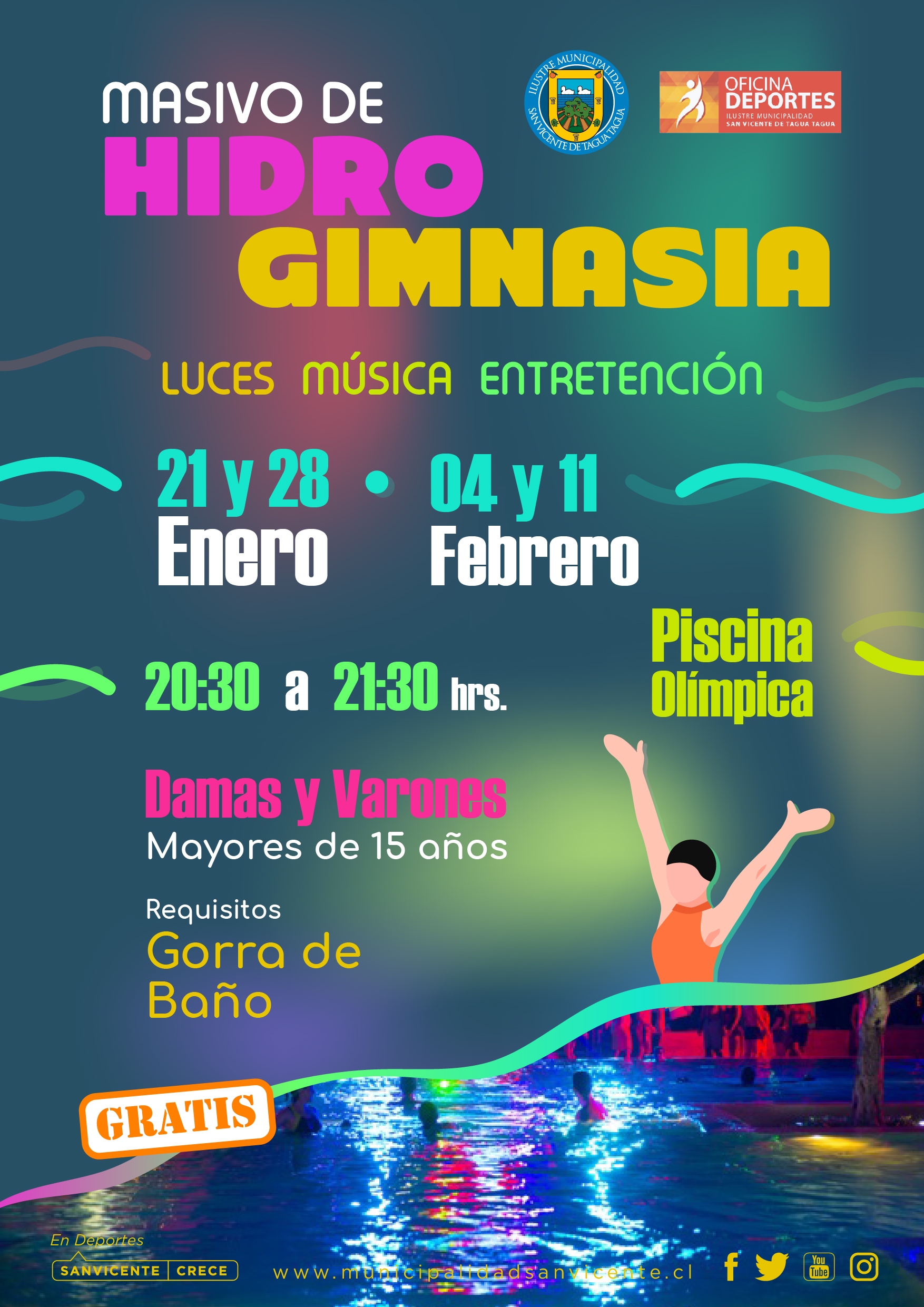 VIVE EL DEPORTE EN SAN VICENTE CON LOS MASIVOS DE HIDROGIMNASIA