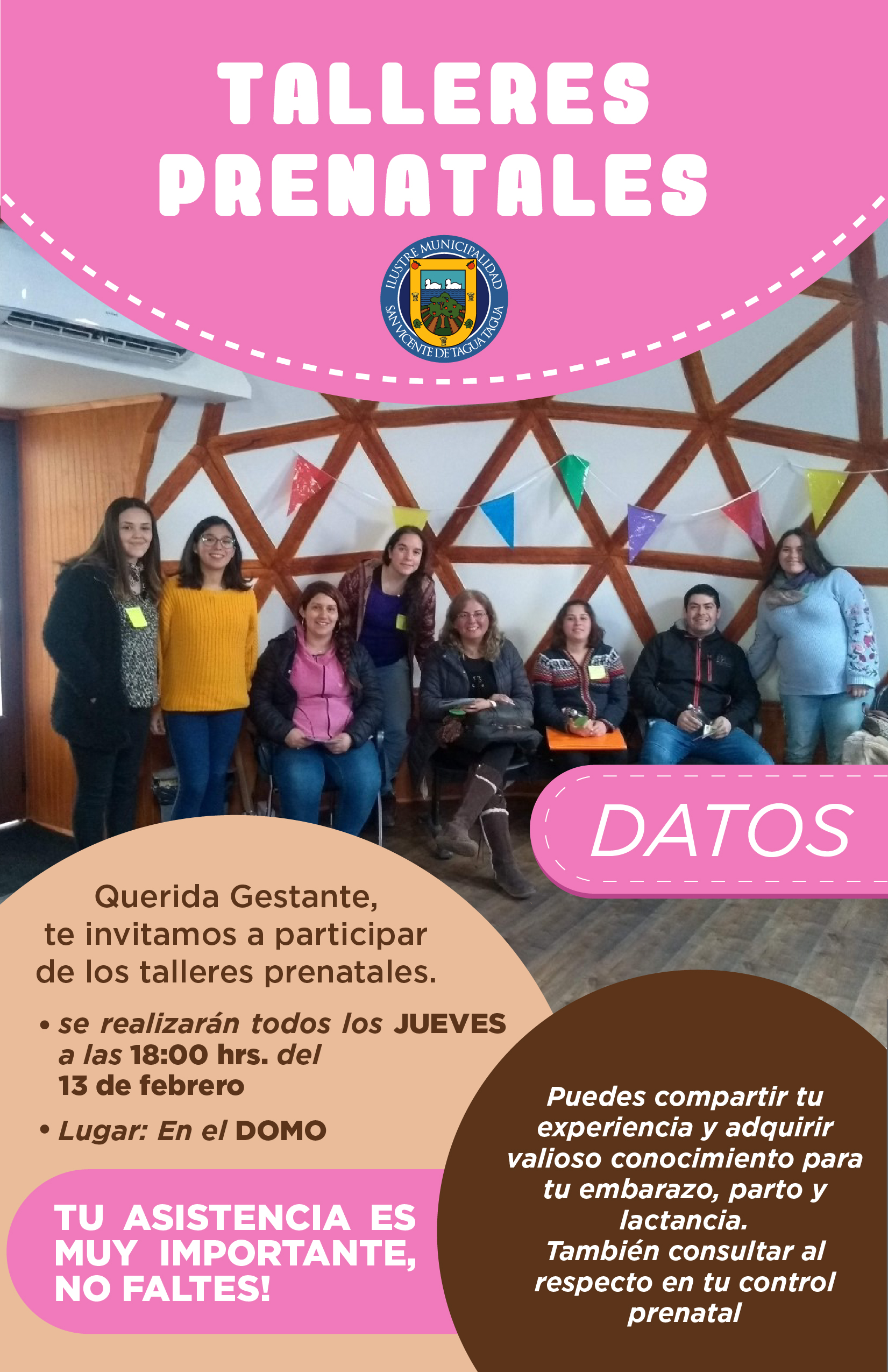 PARTICIPA DE LOS TALLERES PRENATALES 2020 EN SAN VICENTE  