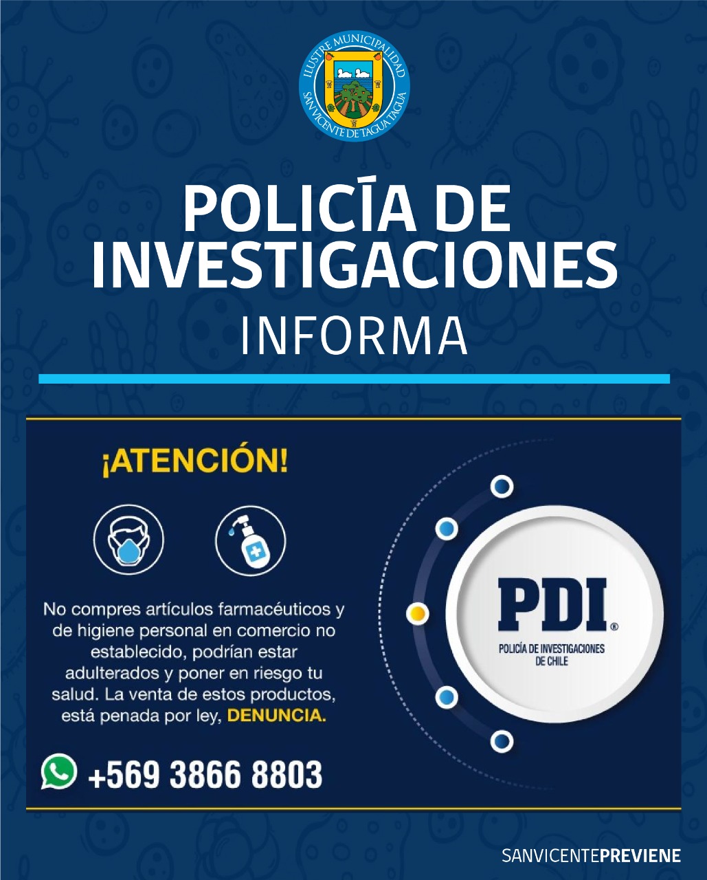 POLICÍA DE INVESTIGACIONES (PDI) INFORMA