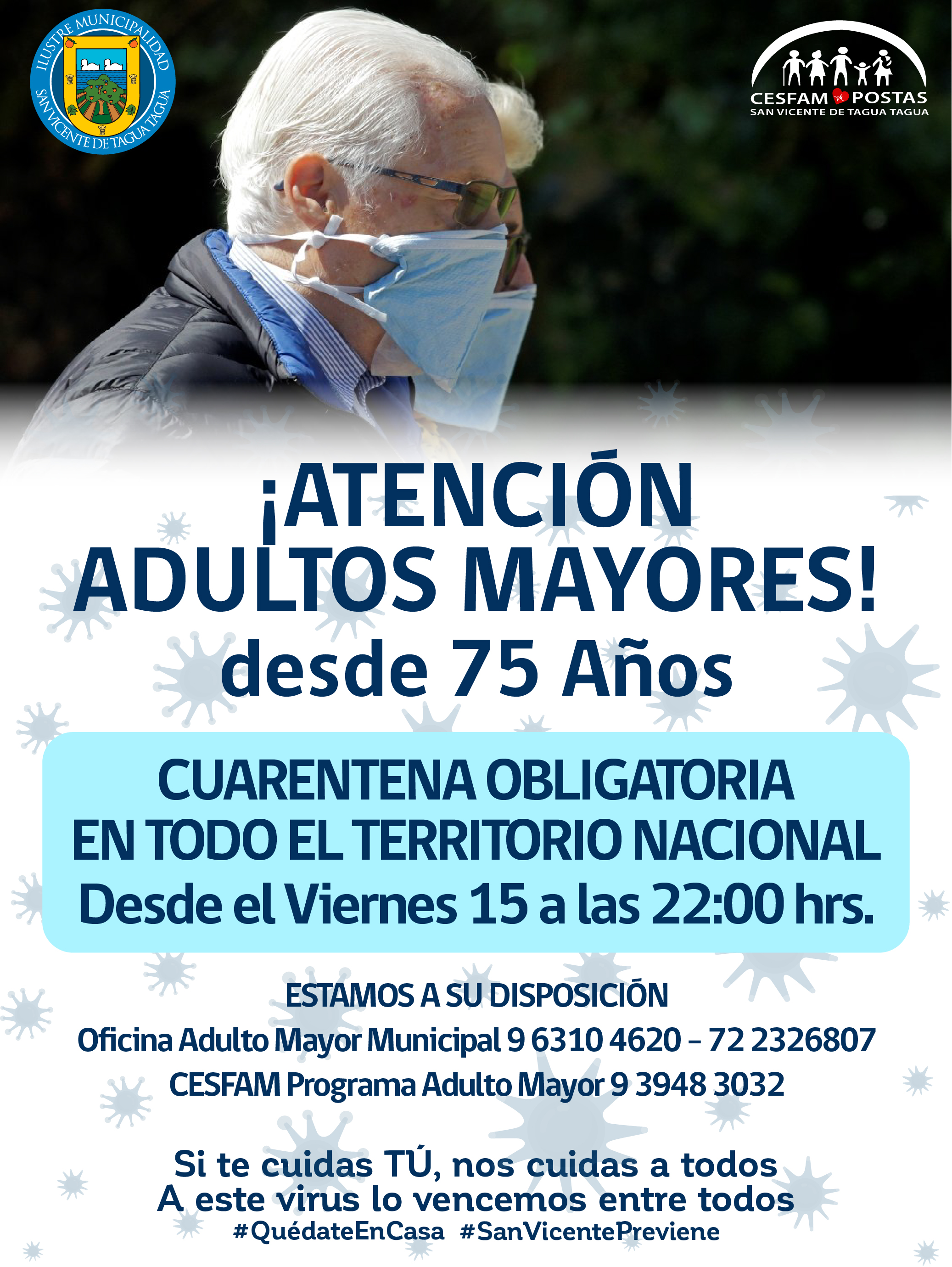 CUARENTENA OBLIGATORIA EN TODO EL TERRITORIO NACIONAL PARA ADULTOS MAYORES DESDE LOS 75 AÑOS‼️🔴👴👵