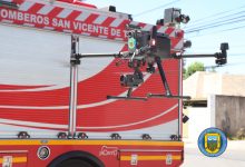 ENTREGAN DRON EN COMODATO AL CUERPO DE BOMBEROS SAN VICENTE